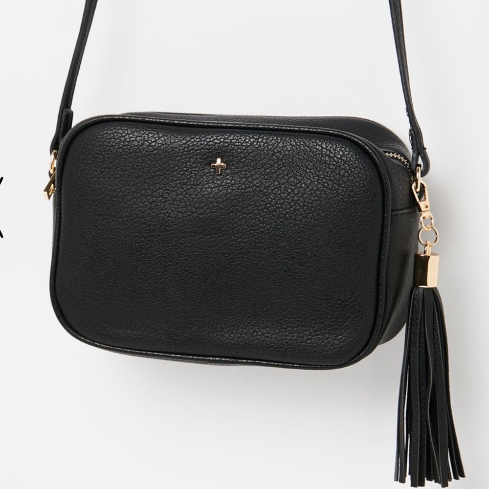 NEW Peta + Jain black crossbody bag with zipper